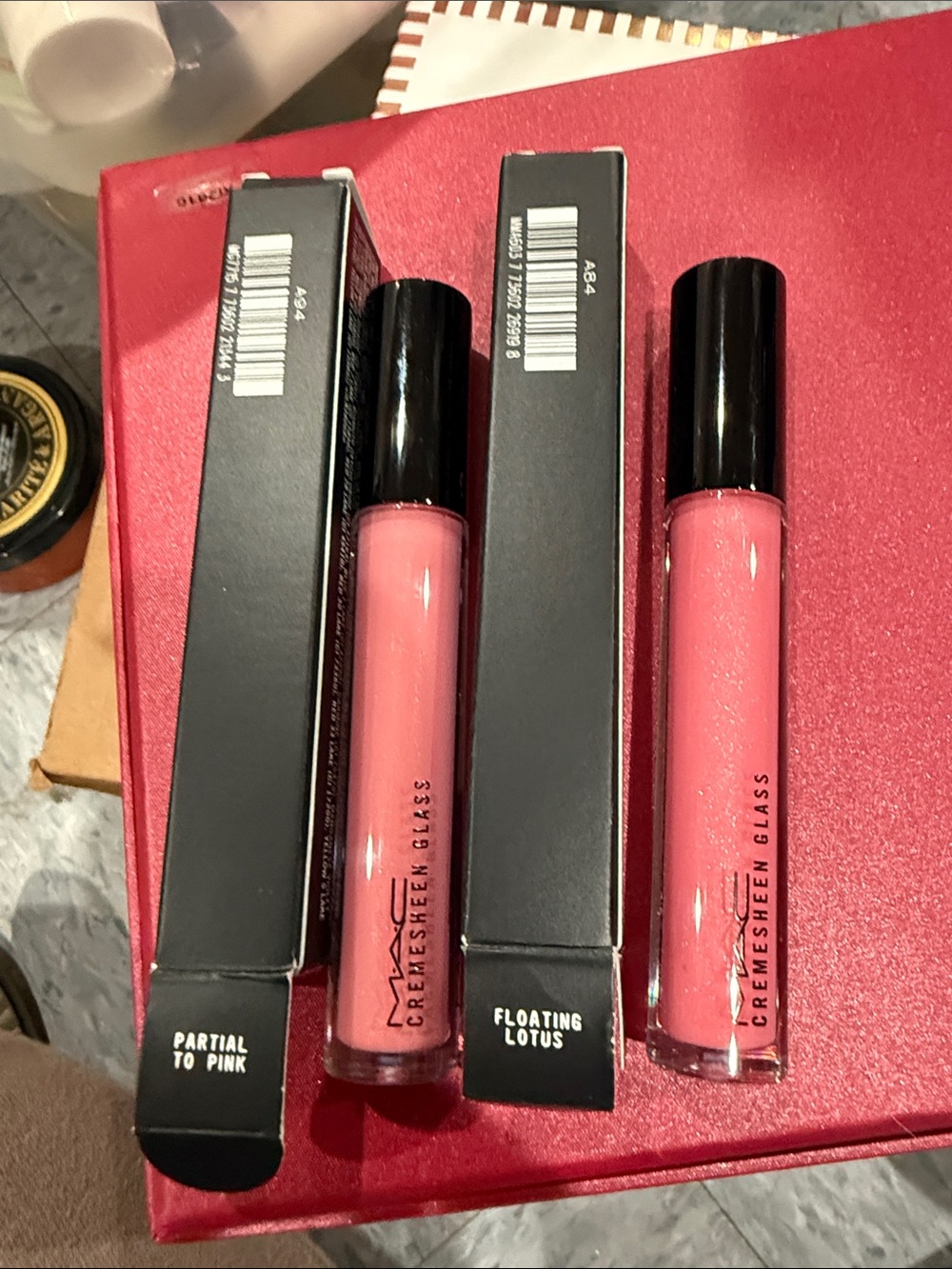 MAC Cosmetics Cremesheen Glass Lip Gloss Duo in Partial to Pink & Floating Lotus